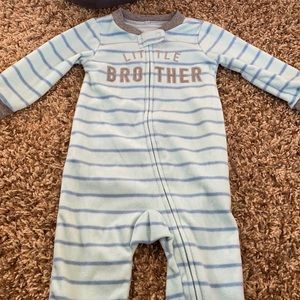 6-9Mo Carter’s Little Brother Fleece Sleeper